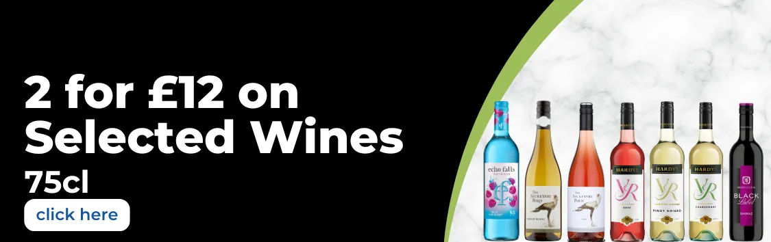 2 for £12 Wines Deal 