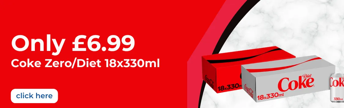 Coke Zero/Diet 18x330ml 