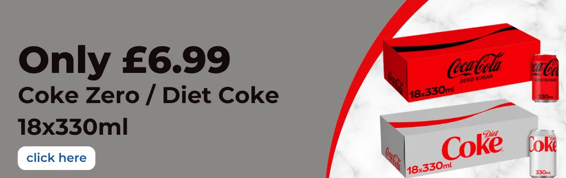 Coke Zero Diet Coke 18x330ml - £6.99