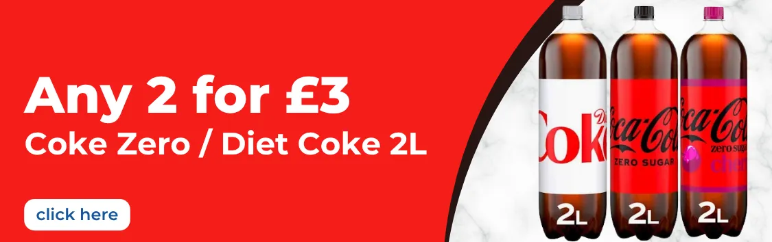Coke Zero / Diet Coke 2L - Any 2 for £3