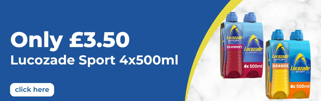 Lucozade Sport 4x500ml - £3.50