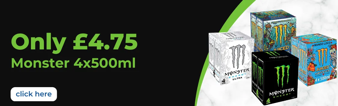 Monster 4x500ml - £4.75