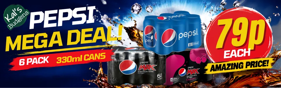 79p Pepsi 6 x 330ml