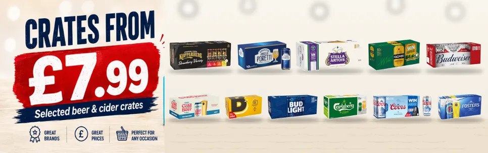 Crates from £7.99