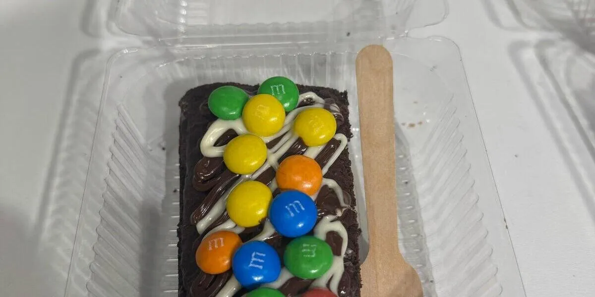 M&M Chocolate Brownie