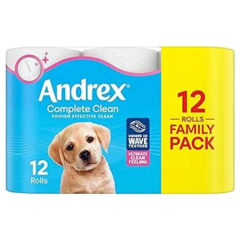 Andrex Complete Clean Toilet Tissue 12 pack