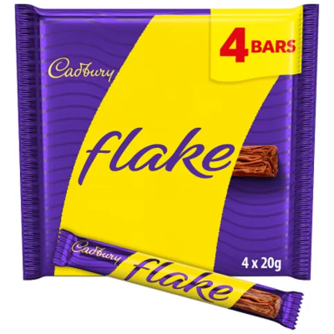 Cadbury Flake Chocolate Bar Multipack 4 x 20g