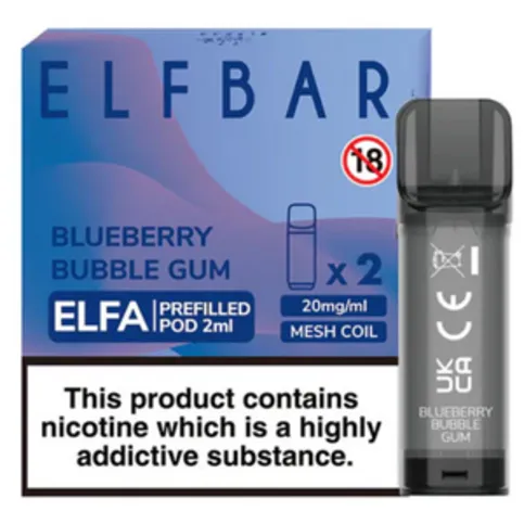 Elf Bar Blueberry Bubblegum Prefilled Pod 2 Pack