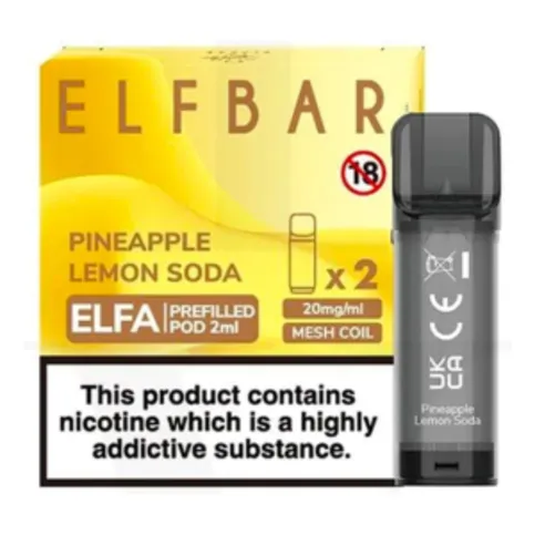 Elf Bar Elfa Pods  Pineapple Lemon Soda 20mg 2 Pack