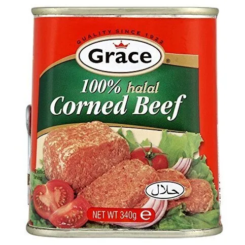 Grace 100% Halal Corned Beef 340g