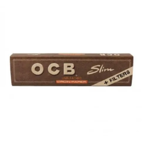 OCB 32 Unbleached Slim Virgin Paper & Filter