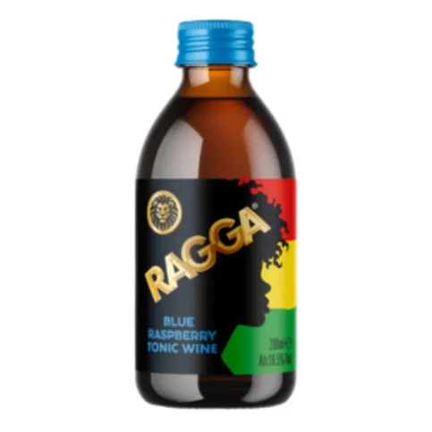 Ragga Blue Raspberry Tonic Wine 200ml