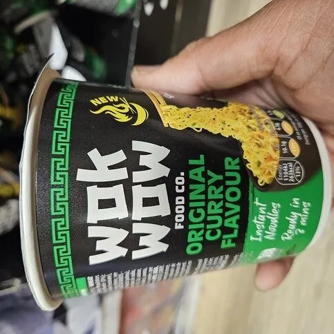 Wok Wow Food Co Original Curry Flavour Instant Noodles 60G
