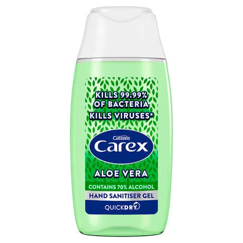 Carex Antibacterial Hand Sanitiser Gel Aloe Vera 50ml