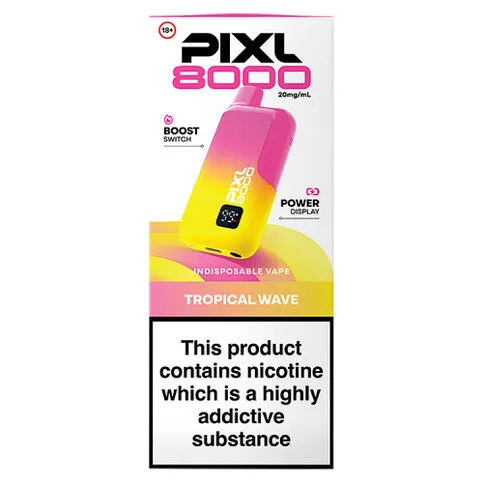 Pixl 8000 Indisposable Vape  Tropical Wave 20mg/ml