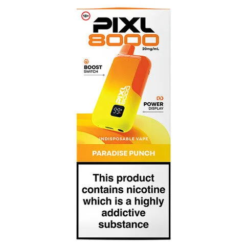 Pixl 8000 Paradise Punch Indisposable Vape 20mg/ml
