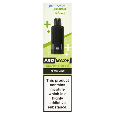 Hayati Pro Max+ 6000+ Puffs Fresh Mint Pods