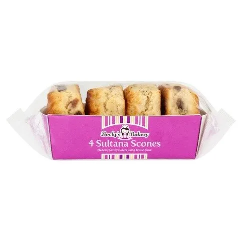 Becky's Bakery Sultana Scones 4 Pack