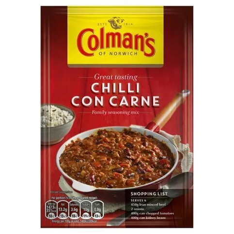Colman's Chilli Con Carne Recipe Mix 50g