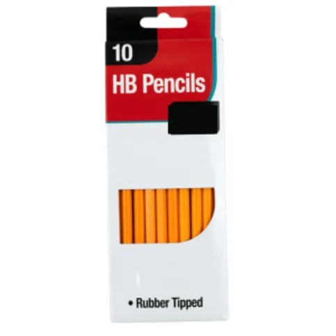 10 Rubber Tipped Pencils