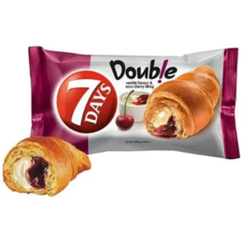 7 Days Croissant Vanille Flavour & Sour Cherry Filling 60g