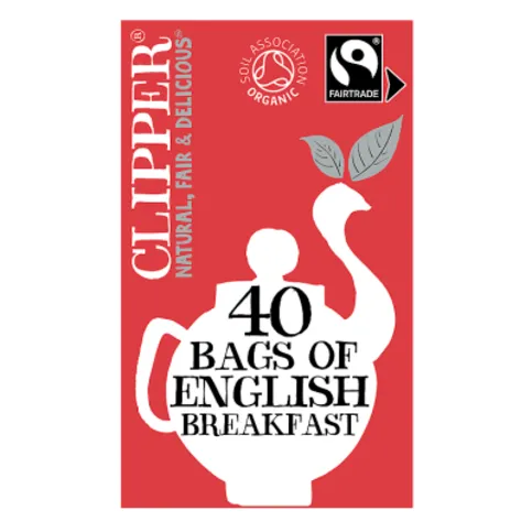 Clipper Fairtrade Organic English Breakfast 40 Tea Bags