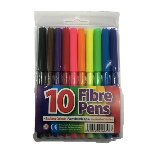 Club Fibre Tip Pens 10 Pack