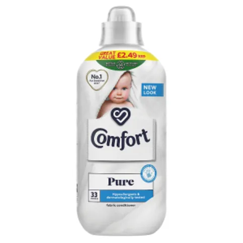 Comfort Fabric Conditioner Pure 33 Wash 990 ml