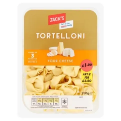 Jacks Tortelloni Four Cheese 250g