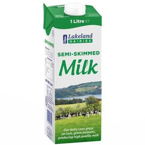 Lakeland Dairies Semi Skimmed Milk UHT 1L