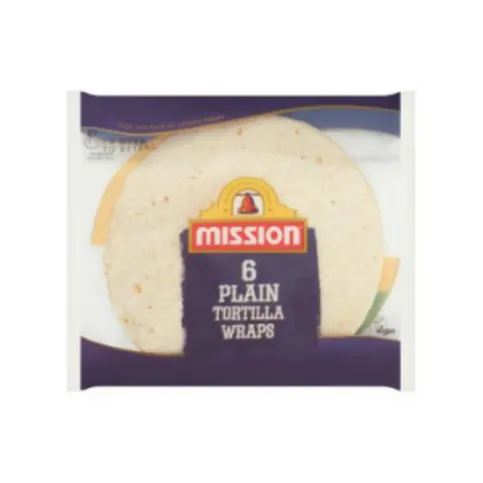 Mission Plain Wraps 6pk