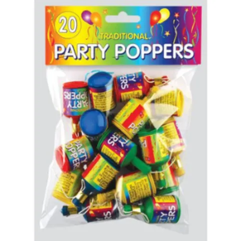 Party Poppers x 20