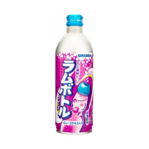 Sangaria Ramune Bottle Grape Flavour 500ml