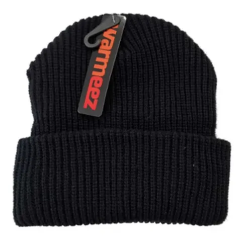 Warmeez Black Beanie Hat One Size