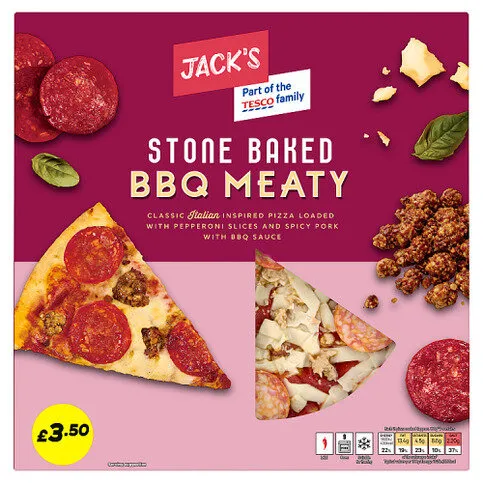 Jack's Stone Baked Bbq Meaty 338g