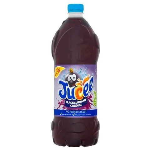 Jucee No Added Sugar Blackcurrant Cordial 1.5L